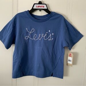 NWT Levi’s Blue Logo Short Sleeve Tee